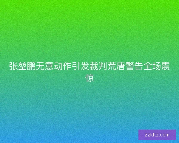 张堃鹏无意动作引发裁判荒唐警告全场震惊